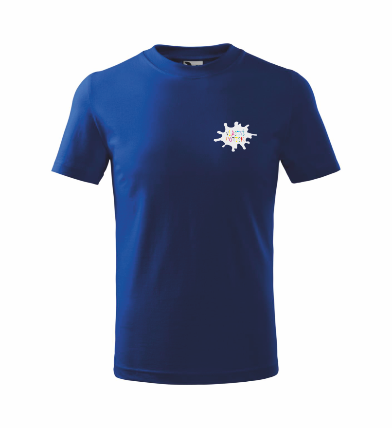 Dětské triko s vlastním potiskem Barva: královská modrá, Velikost: 134 cm/8 let, Umístění potisku: levé prso