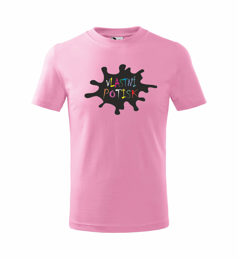 Dětské triko s vlastním potiskem Barva: růžová, Velikost: 122 cm/6 let, Umístění potisku: přední část