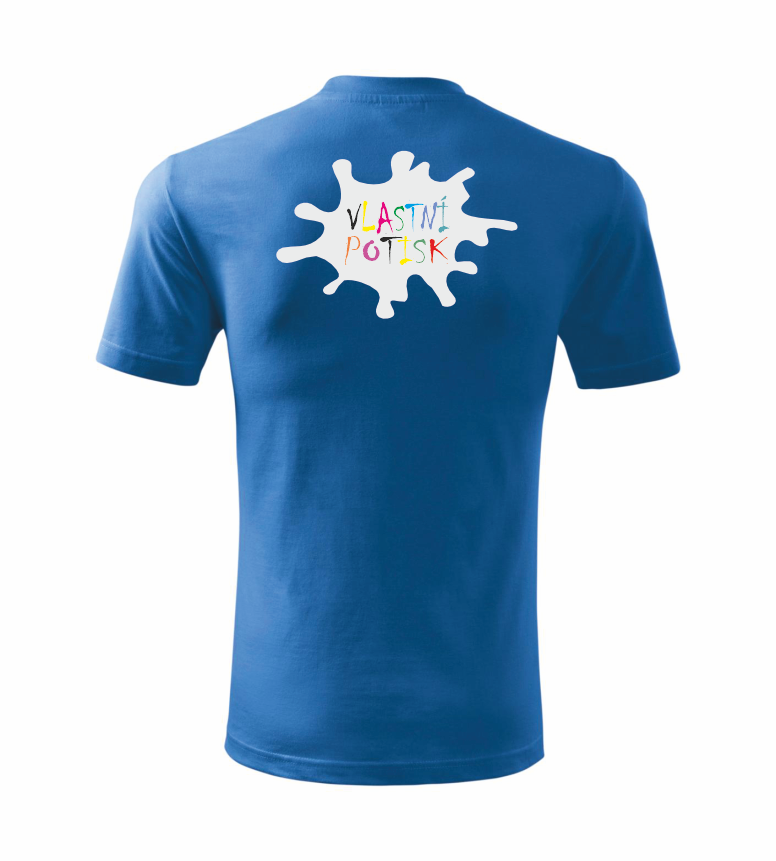 Dětské triko s vlastním potiskem Barva: azurově modrá, Velikost: 158 cm/12 let, Umístění potisku: zadní část