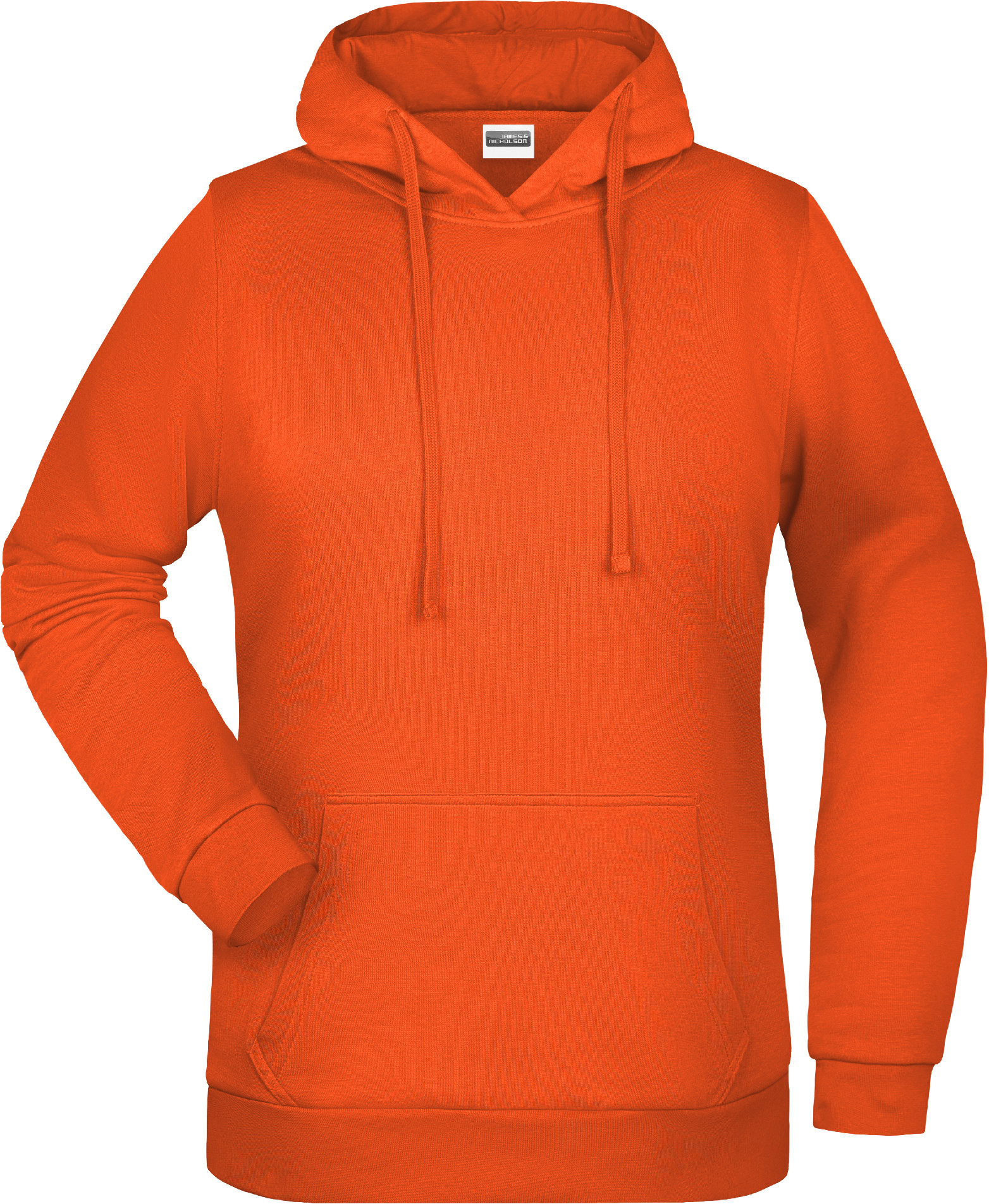 Dámská mikina s kapucí JN 795 Barva: oranžová, Velikost: S
