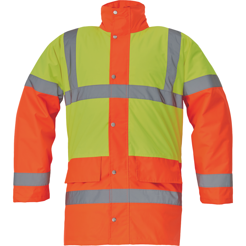 Reflexní bunda zimní SEFTON Barva: žlutá-oranžová, Velikost: 4XL