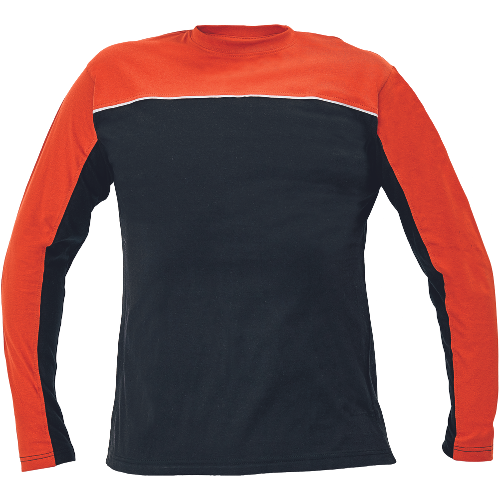 EMERTON tričko dlouhý rukáv Barva: černá-oranžová, Velikost: L