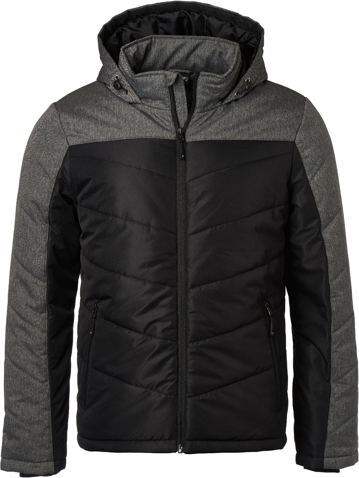 Pánská zimní bunda JN 1134 Barva: černá-šedá, Velikost: 3XL