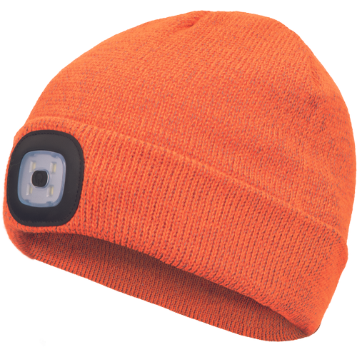 Zimní čepice DEEL LED lampa Barva: oranžová