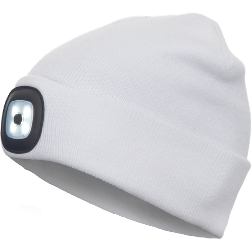 Zimní čepice DEEL LED lampa Barva: bílá