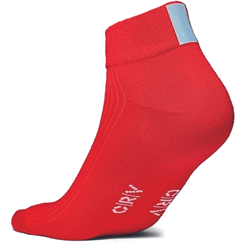 Kotníkové ponožky ENIF Barva: červená, Velikost: 37