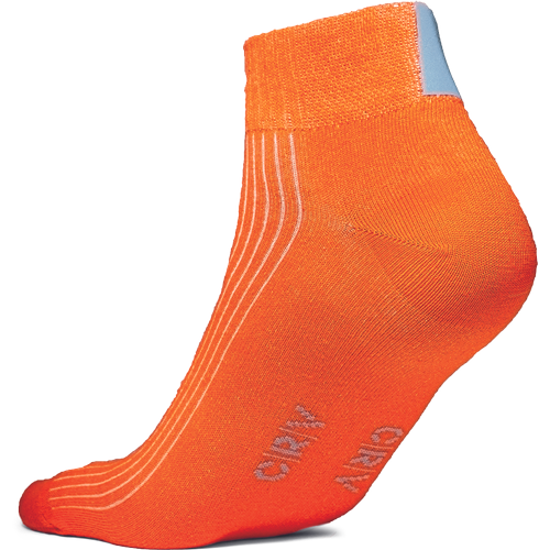Kotníkové ponožky ENIF Barva: oranžová, Velikost: 39