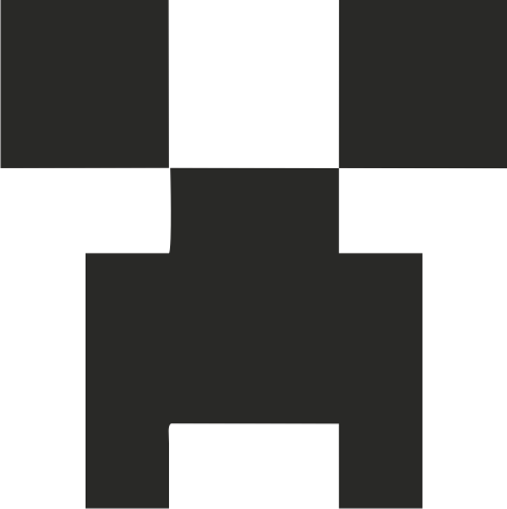 Potisk MINECRAFT 3 Barva: černá, Velikost motivu: 8 cm