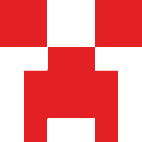 Potisk MINECRAFT 3 Barva: červená, Velikost motivu: A4