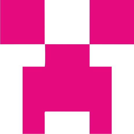 Potisk MINECRAFT 3 Barva: neon pink, Velikost motivu: A5