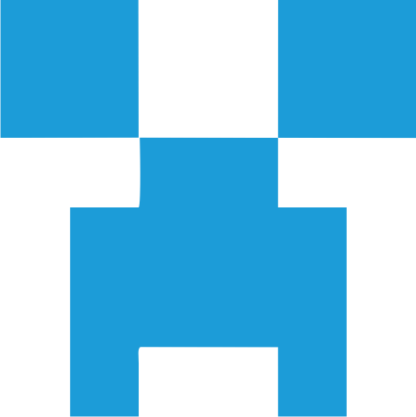 Potisk MINECRAFT 3 Barva: azurově modrá, Velikost motivu: A5