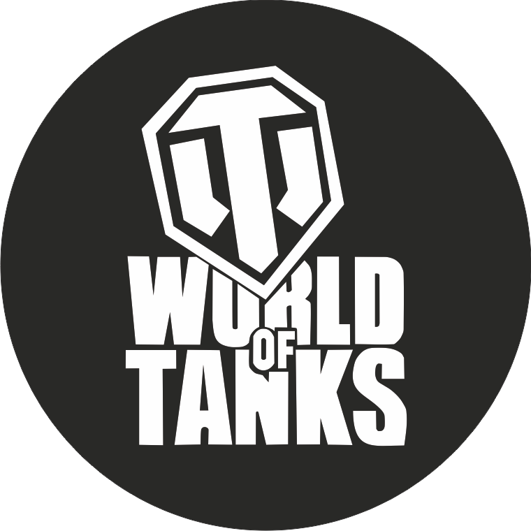 Potisk WORLD OF TANKS Barva: bílá, Velikost motivu: 8 cm