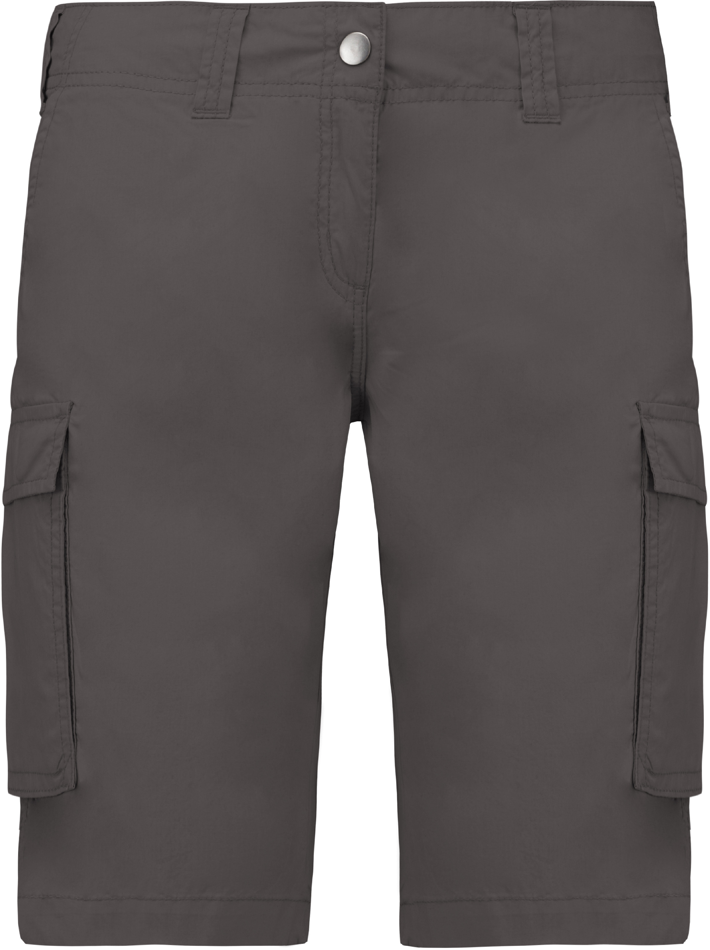 Dámské šortky s kapsami - Bermudy K756 Barva: tmavá břidlice, Velikost: 34