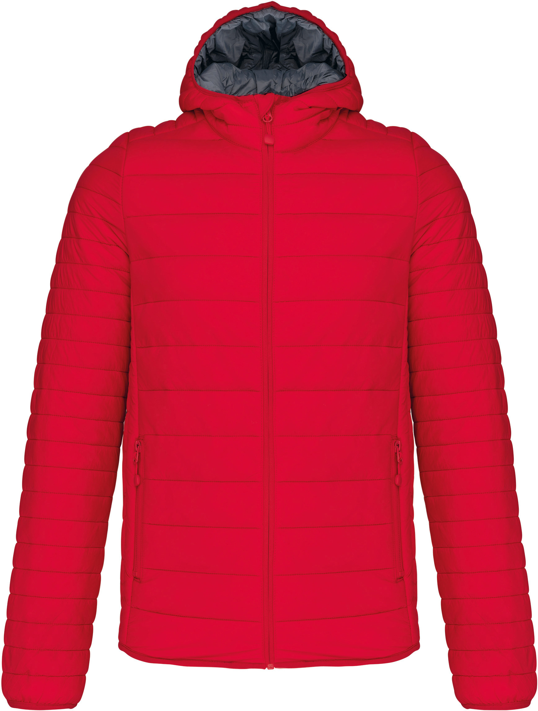 Pánská lehká zateplená bunda Down Jacket K6110 Barva: červená, Velikost: M