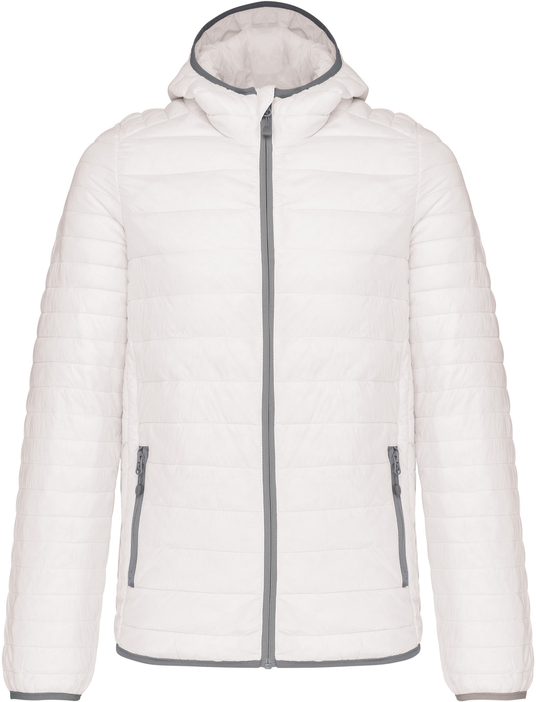 Pánská lehká zateplená bunda Down Jacket K6110 Barva: bílá, Velikost: 2XL