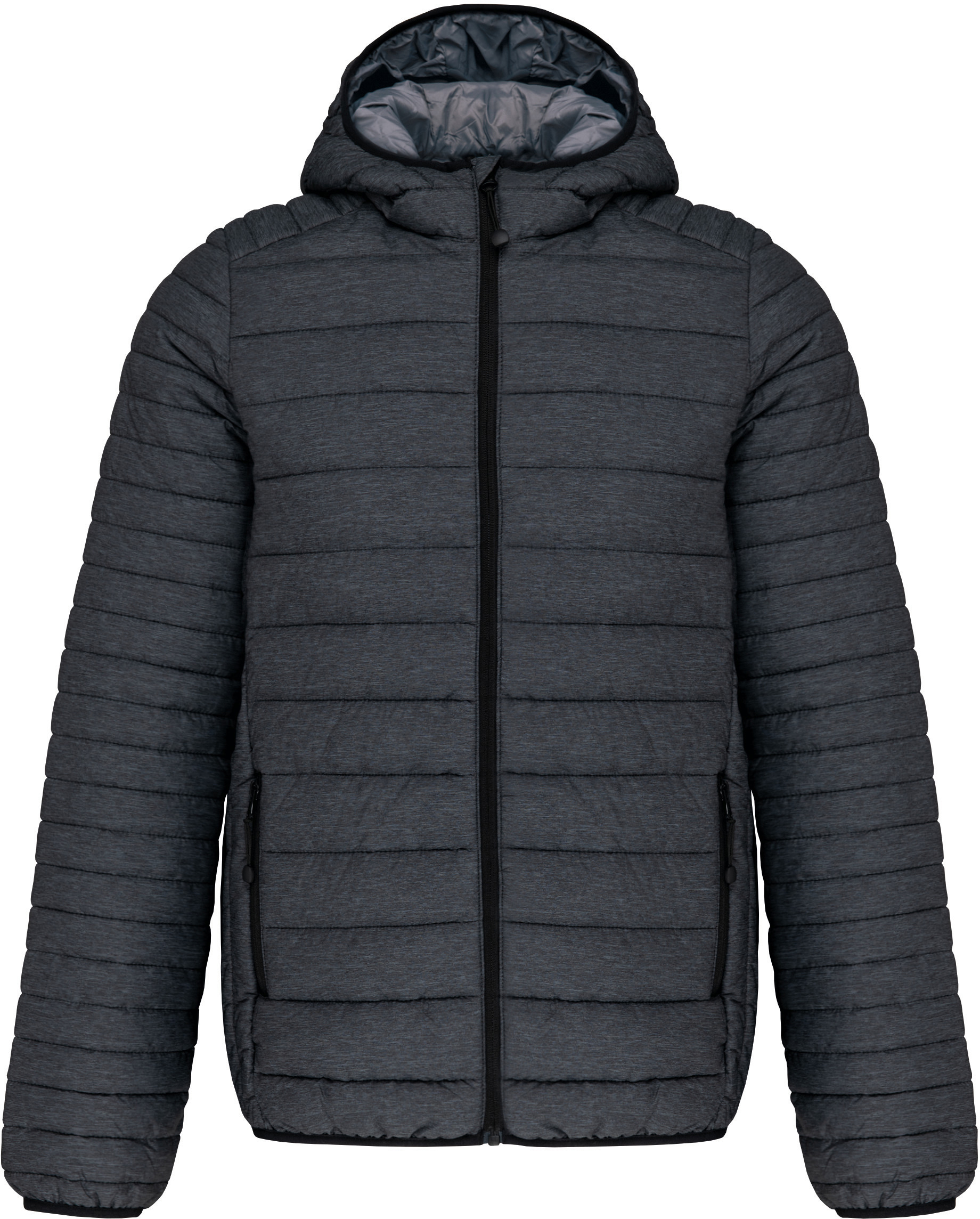 Pánská lehká zateplená bunda Down Jacket K6110 Barva: tmavě šedá, Velikost: XL