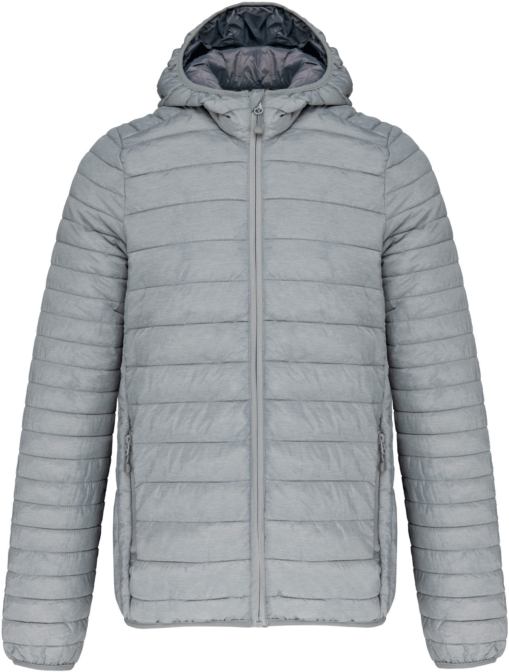 Pánská lehká zateplená bunda Down Jacket K6110 Barva: světle šedá, Velikost: 3XL