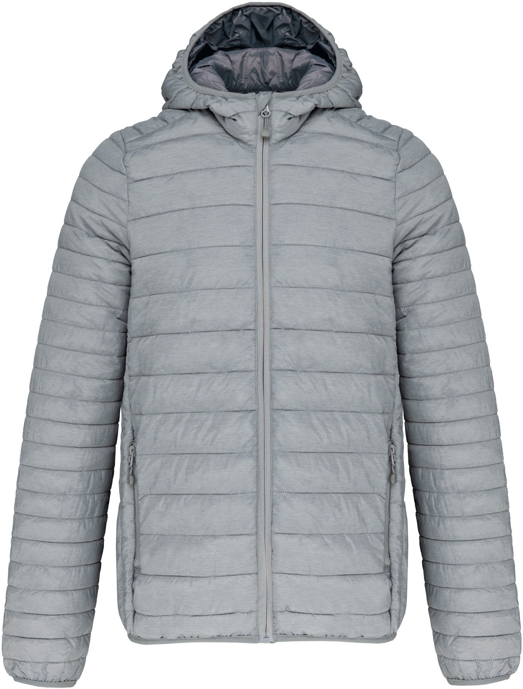 Pánská lehká zateplená bunda Down Jacket K6110 Barva: světle šedá, Velikost: 4XL