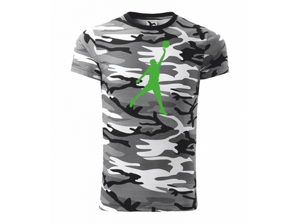 Tričko pánské/dětské s BASKETBALISTOU Barva: camouflage gray, Velikost: XL