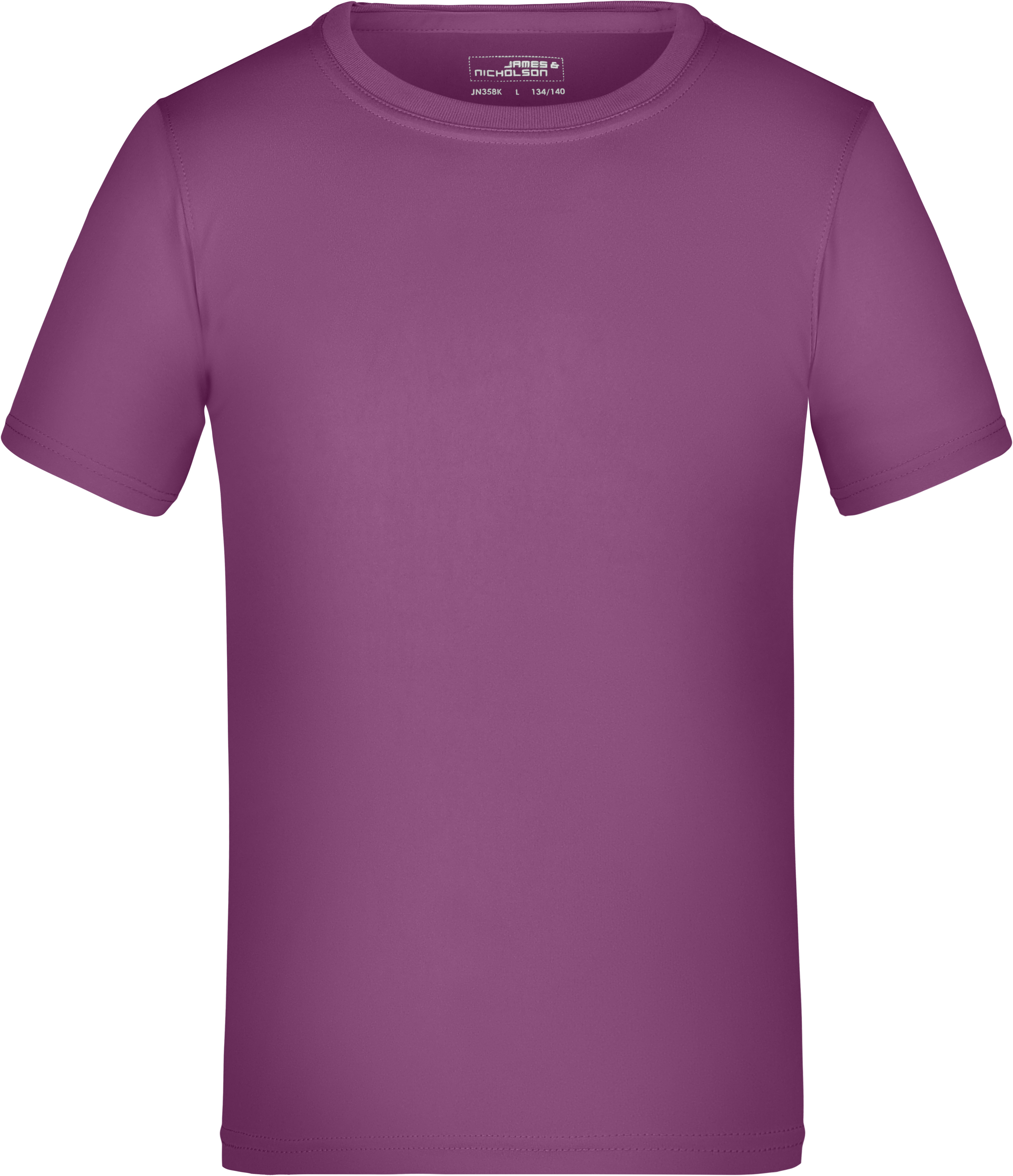 Dětské žerzejové sportovní tričko JN 358K Barva: fialová, Velikost: M