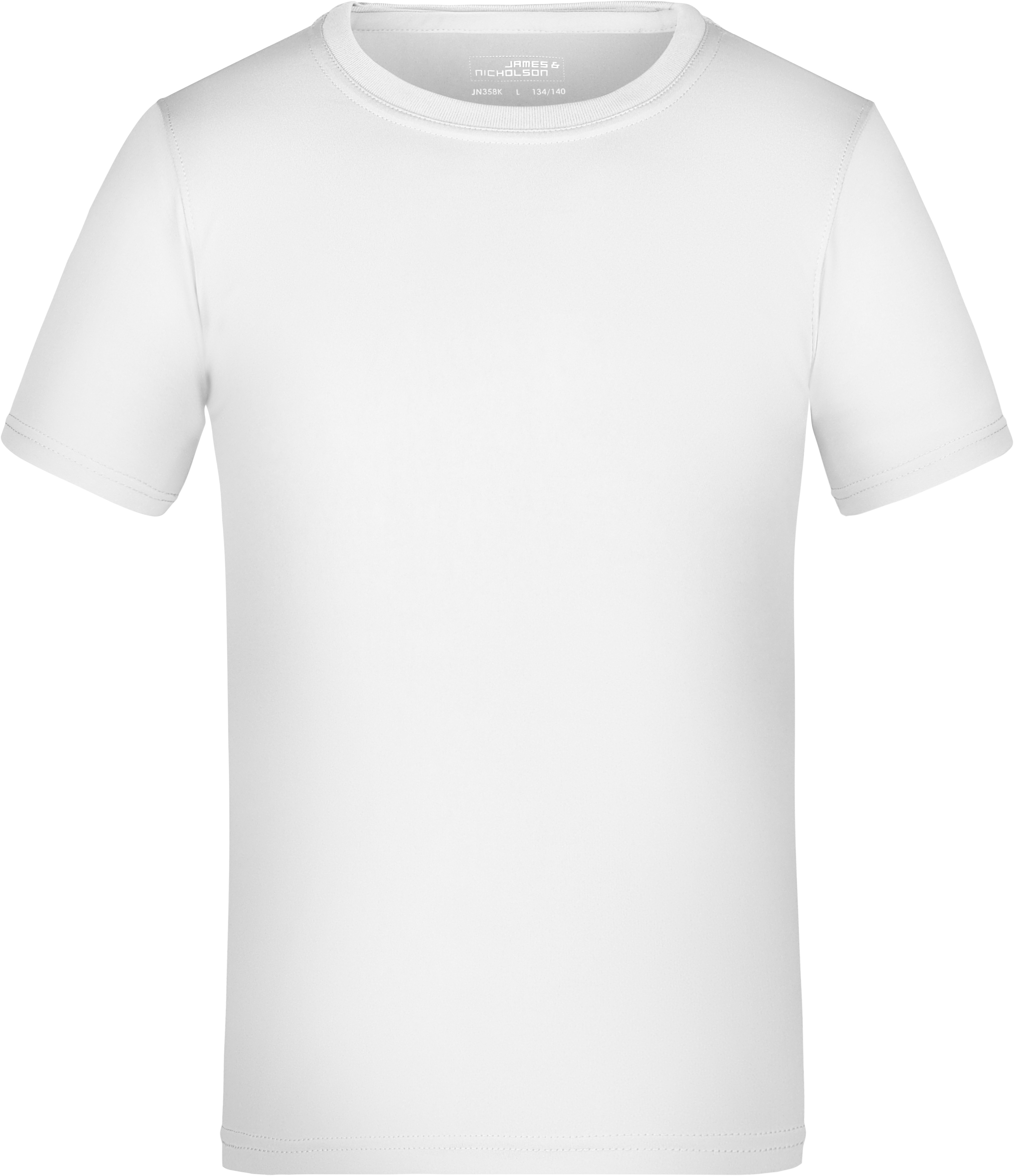 Dětské žerzejové sportovní tričko JN 358K Barva: bílá, Velikost: L