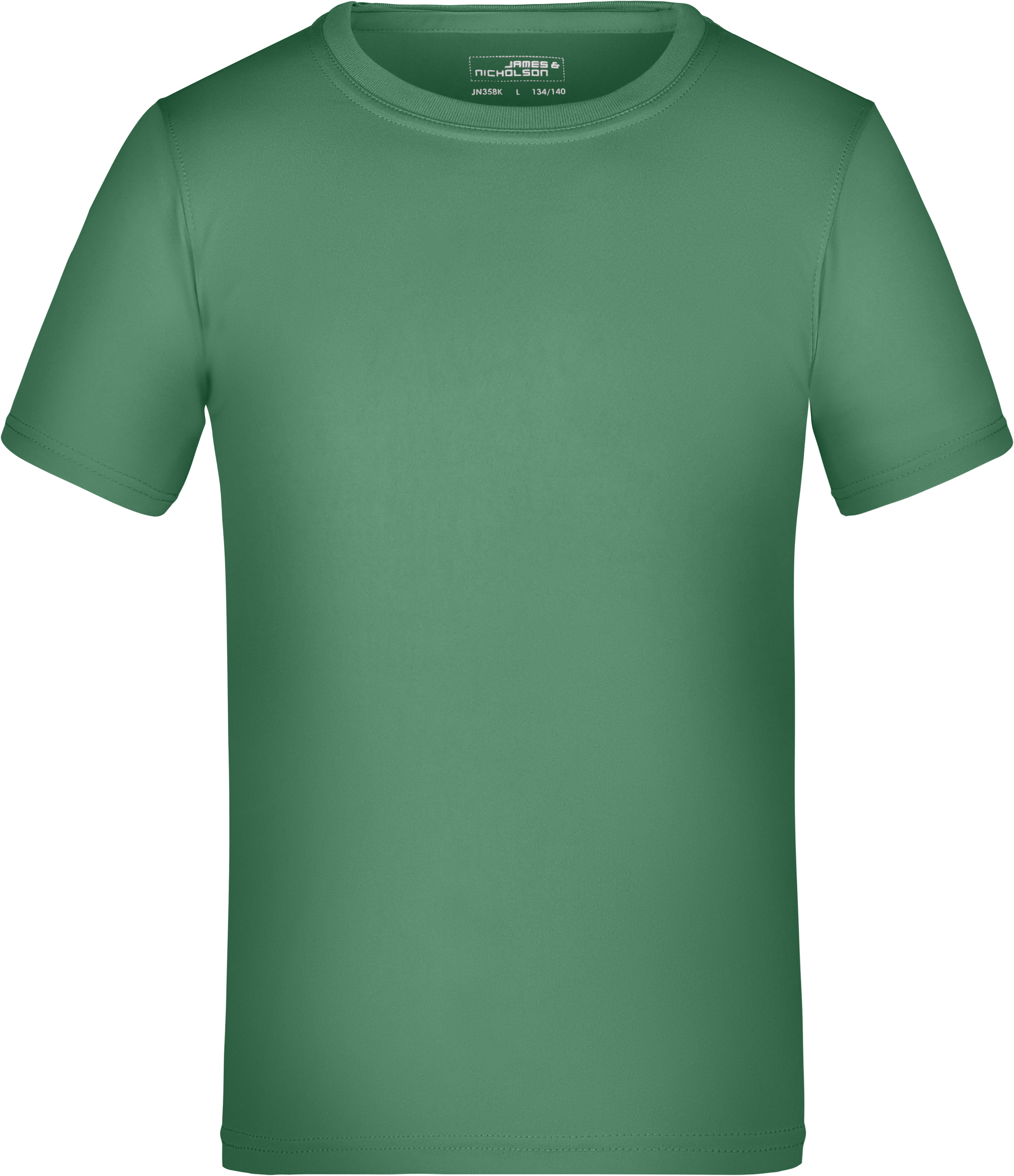 Dětské žerzejové sportovní tričko JN 358K Barva: středně zelená, Velikost: L