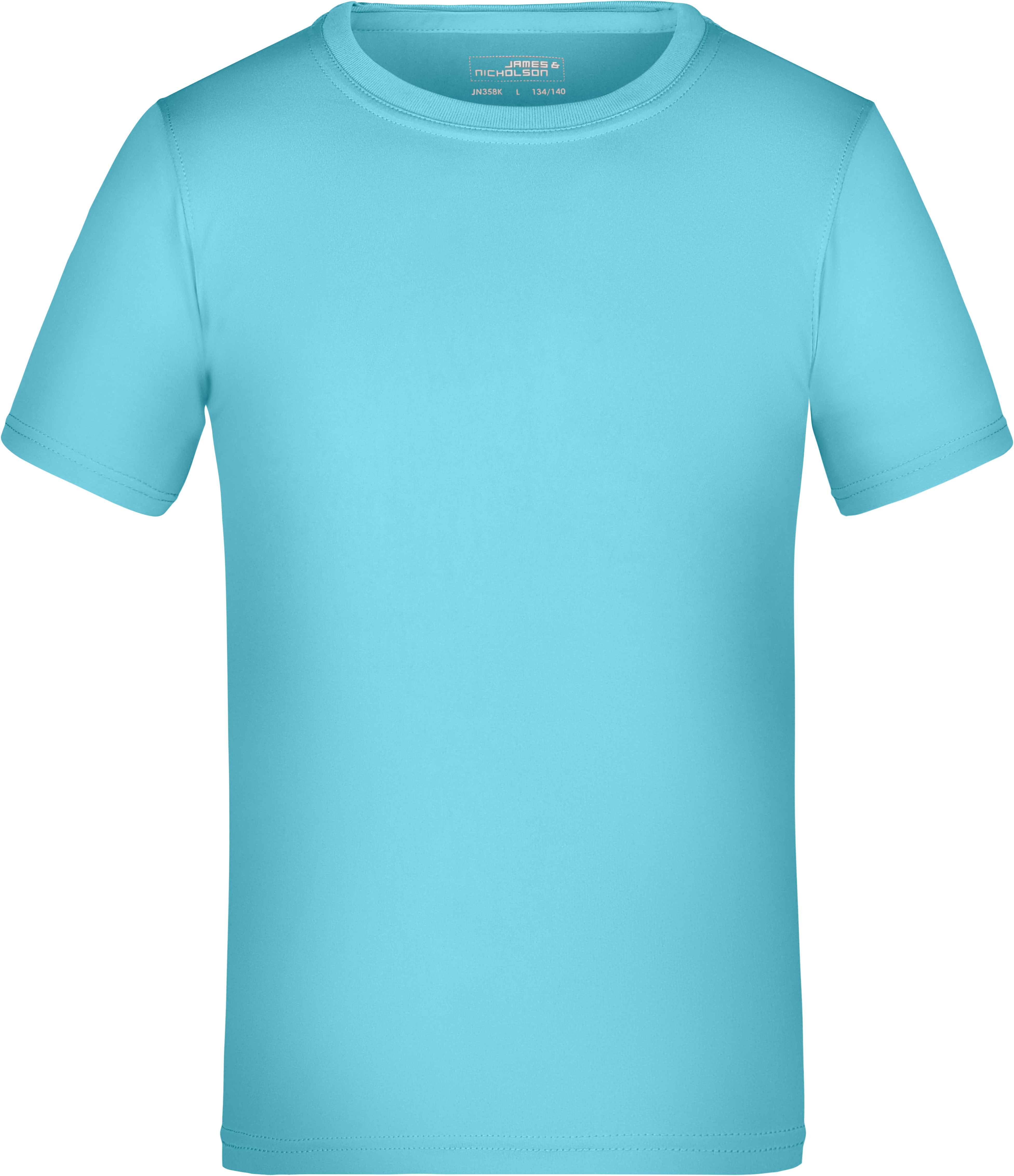 Dětské žerzejové sportovní tričko JN 358K Barva: nebesky modrá, Velikost: M