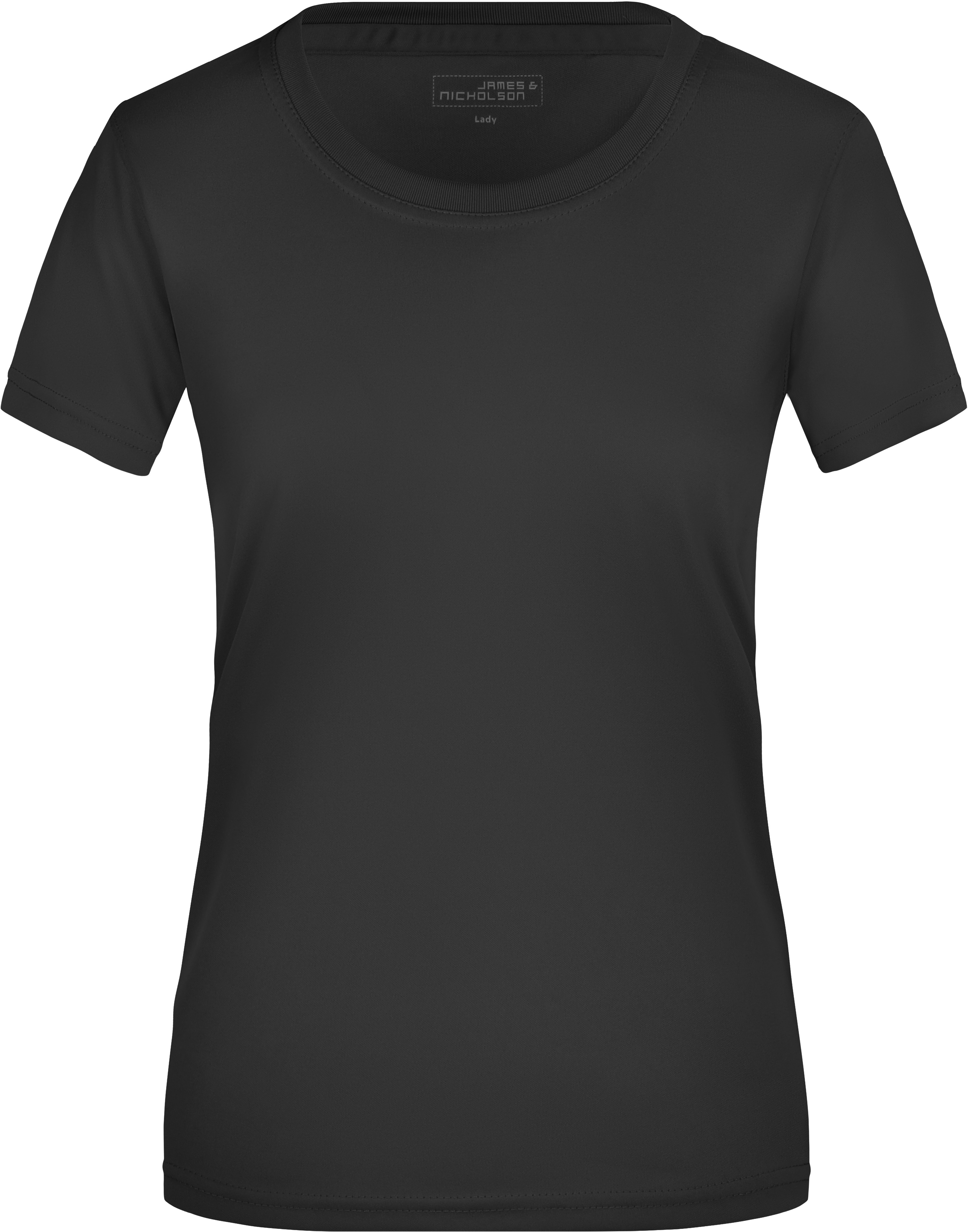 Dámské žerzejové sportovní tričko JN 357 Barva: černá, Velikost: L