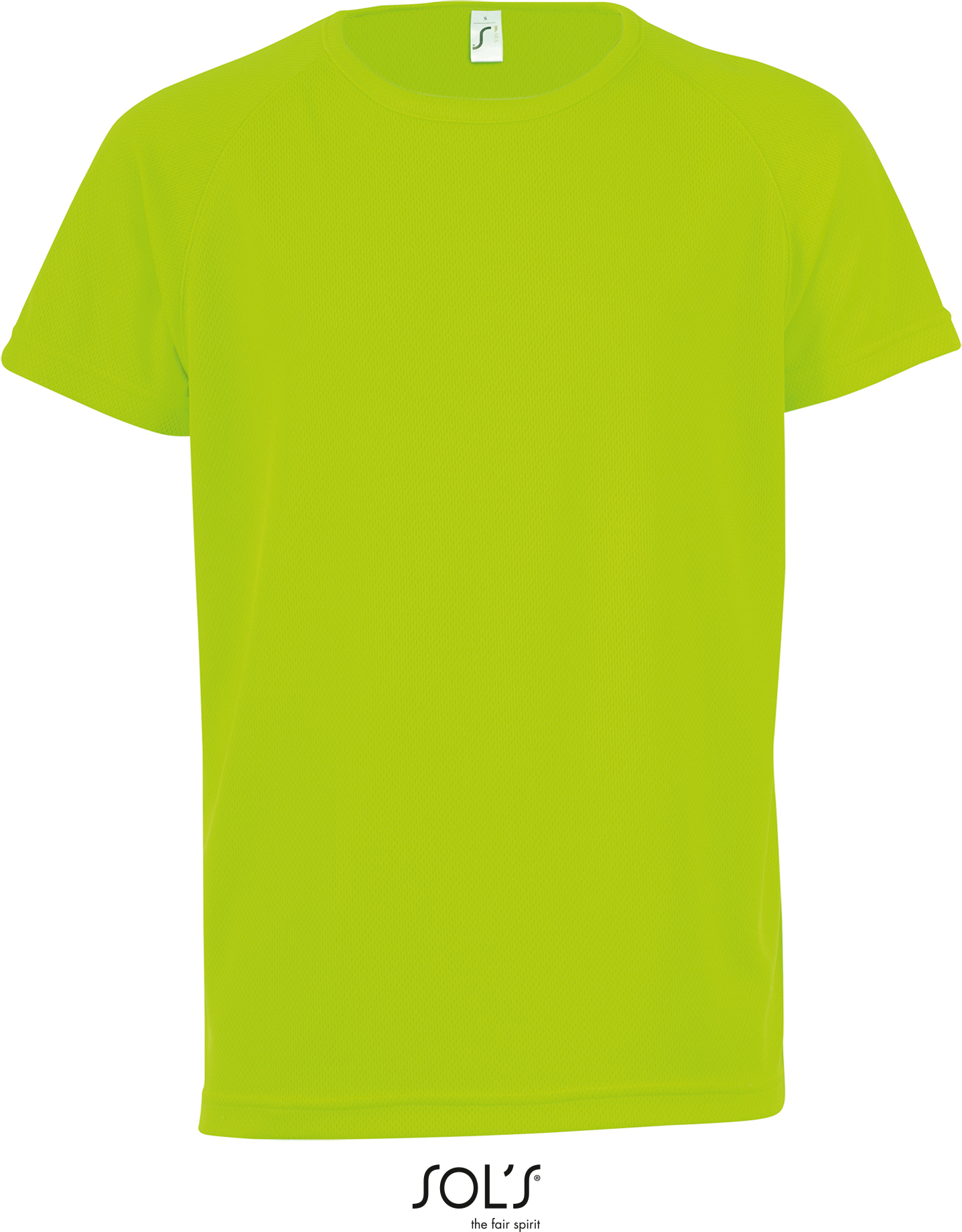 Dětské raglánové sportovní tričko Sporty Kids Barva: neon green, Velikost: 7-8 let