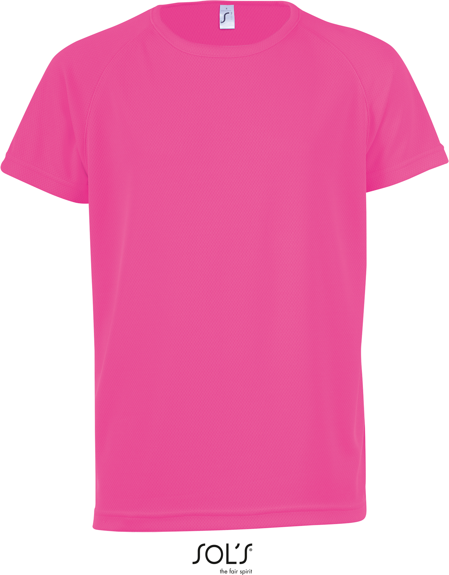 Dětské raglánové sportovní tričko Sporty Kids Barva: neon pink, Velikost: 7-8 let