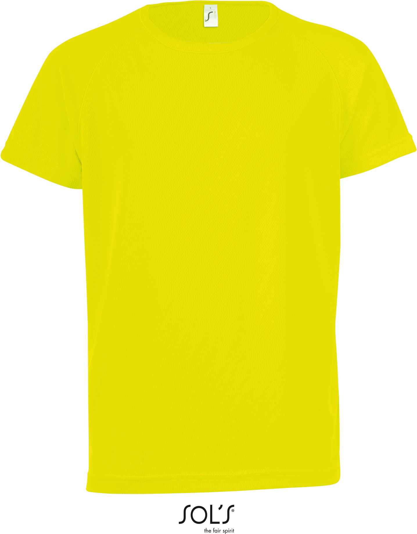 Dětské raglánové sportovní tričko Sporty Kids Barva: neon yellow, Velikost: 9-10 let