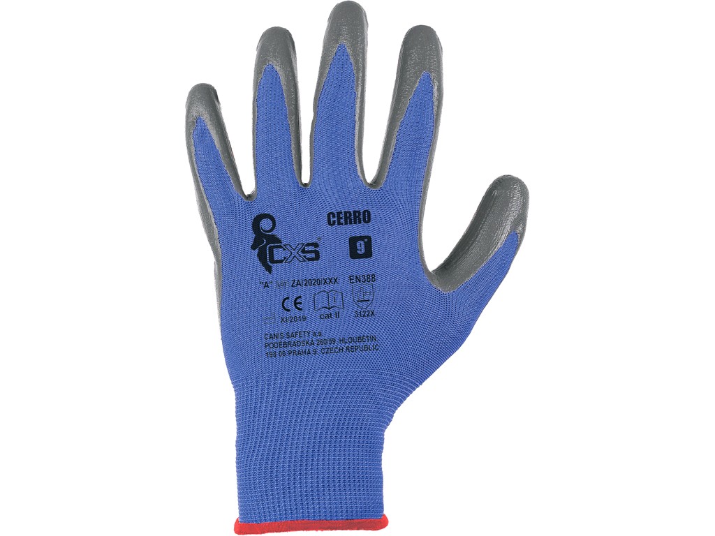 Povrstvené rukavice CXS CERRO Velikost: 9