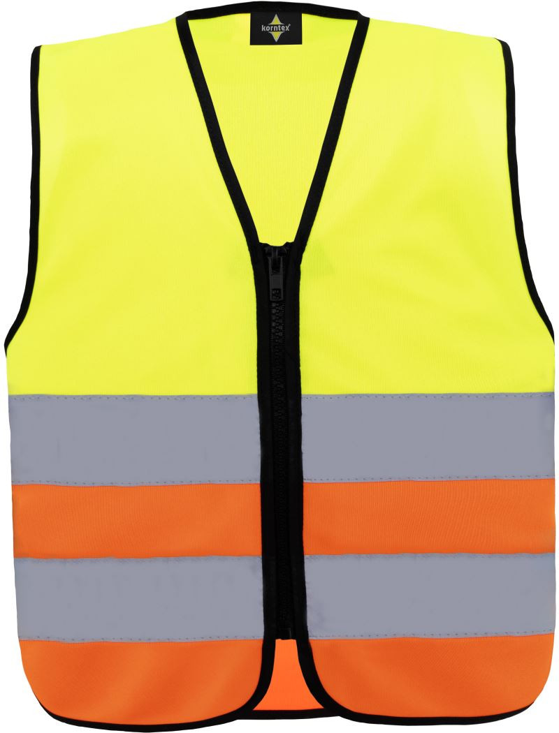 Dětská bezpečnostní vesta KWRX Aalborg Barva: žlutá-oranžová, Velikost: S