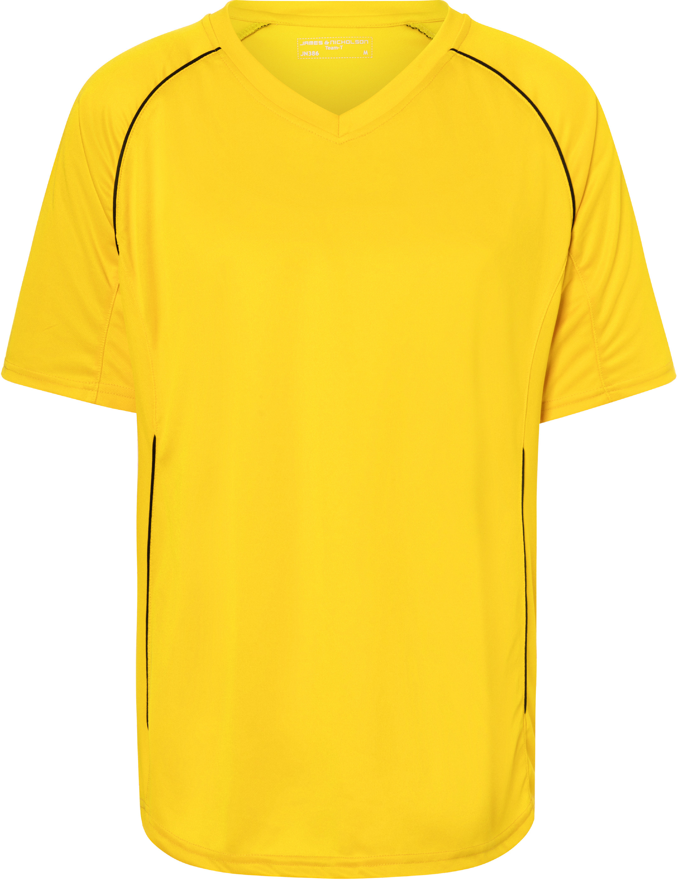 Týmové tričko JN 386 Barva: žlutá-černá, Velikost: S