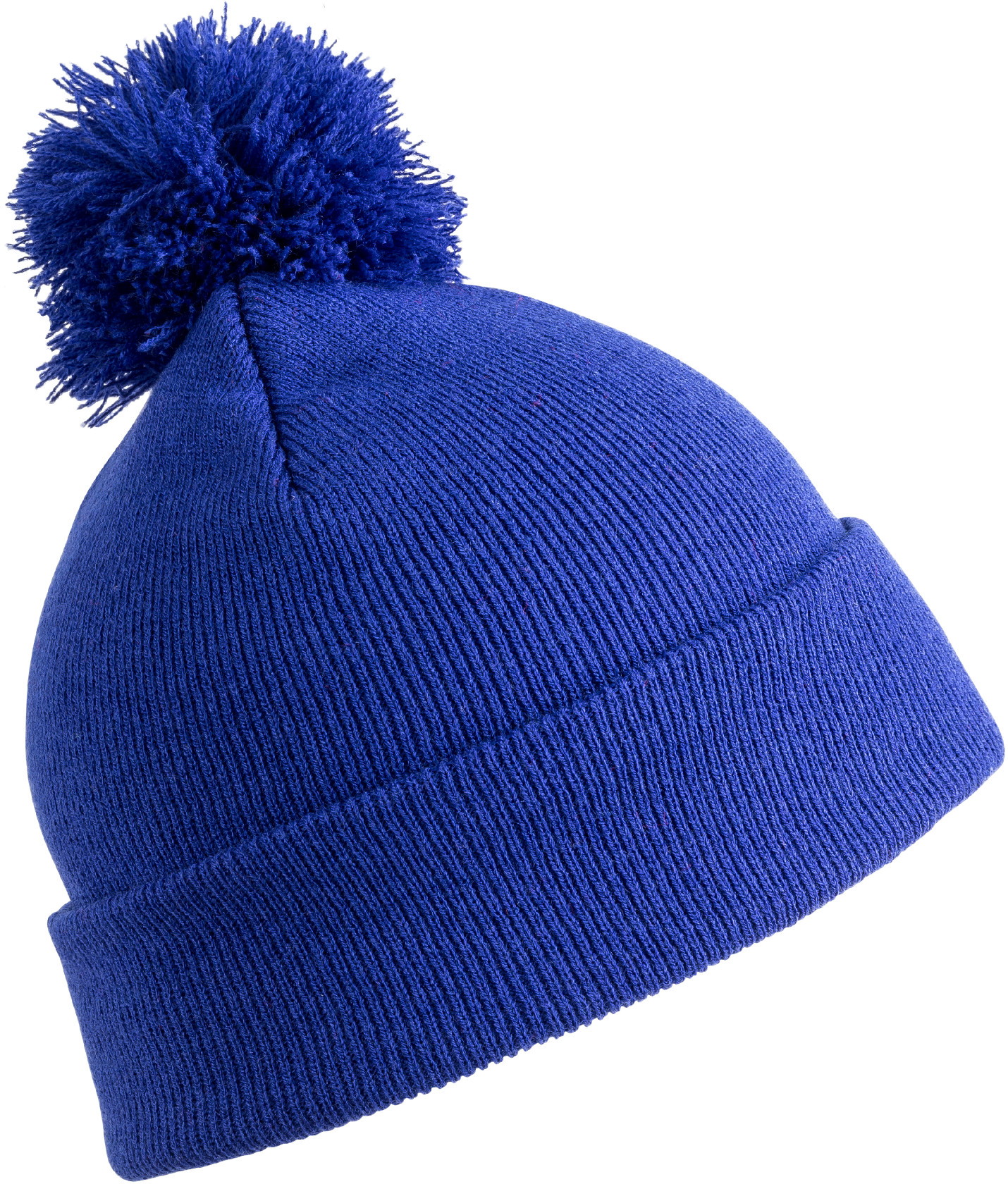 Pletená čepice s bambulí RC028X Barva: královská modrá, Velikost: uni