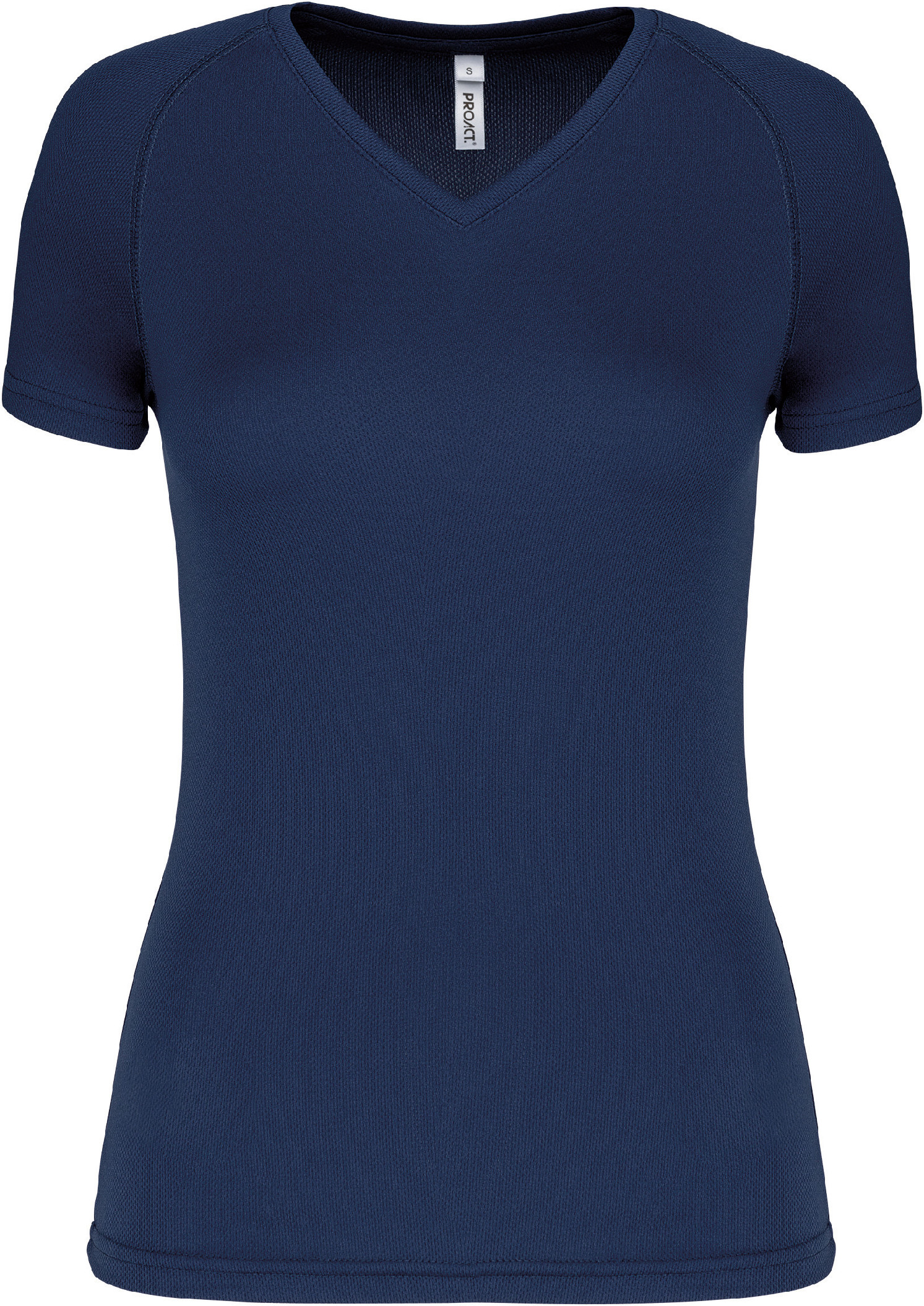 Dámské sportovní tričko s výstřihem do V PA477 Barva: námořní modrá, Velikost: XS