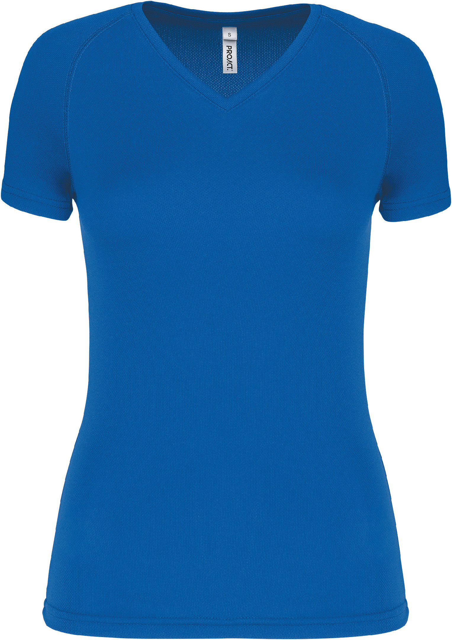 Dámské sportovní tričko s výstřihem do V PA477 Barva: azurově modrá, Velikost: XL