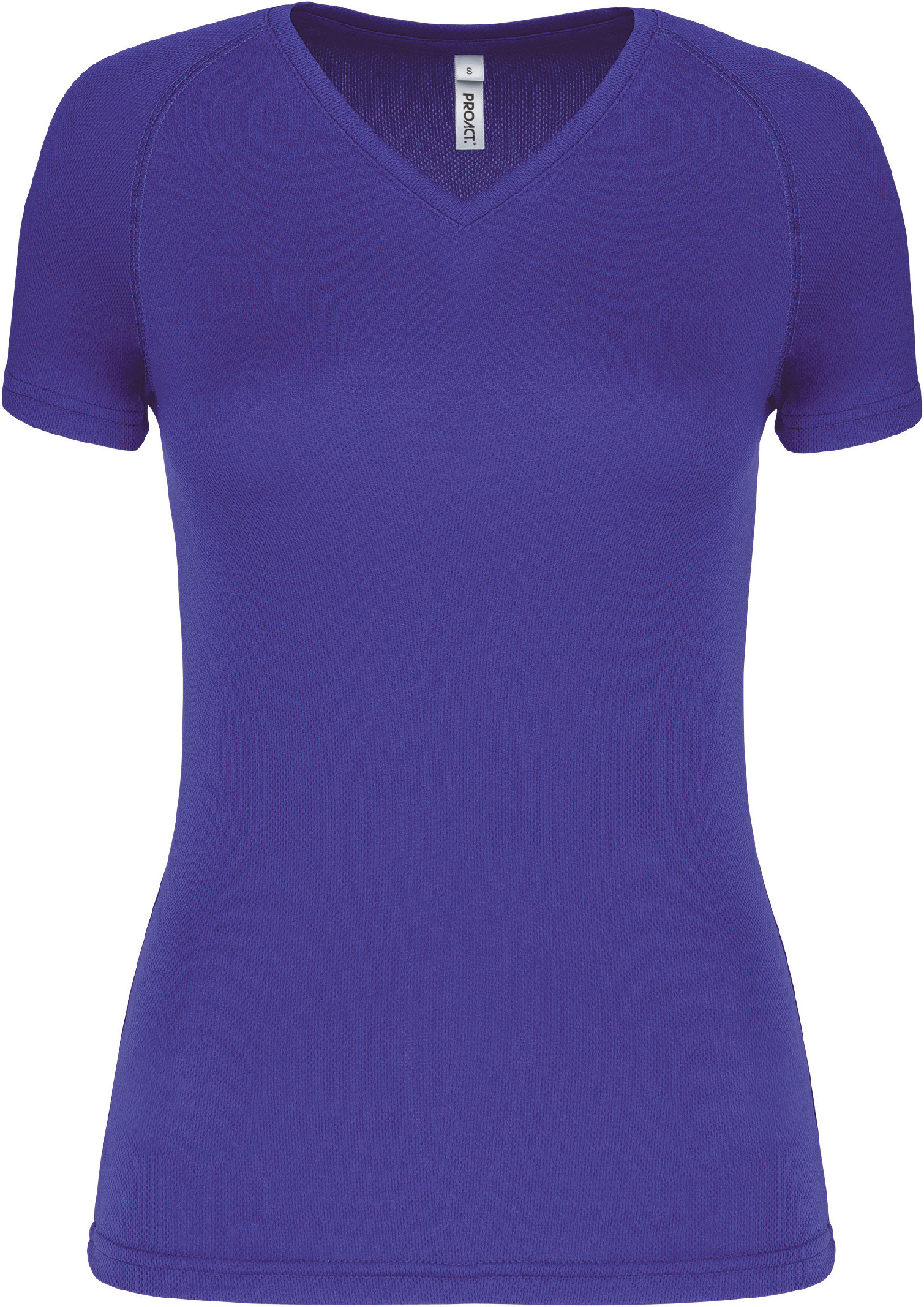 Dámské sportovní tričko s výstřihem do V PA477 Barva: fialová, Velikost: XS