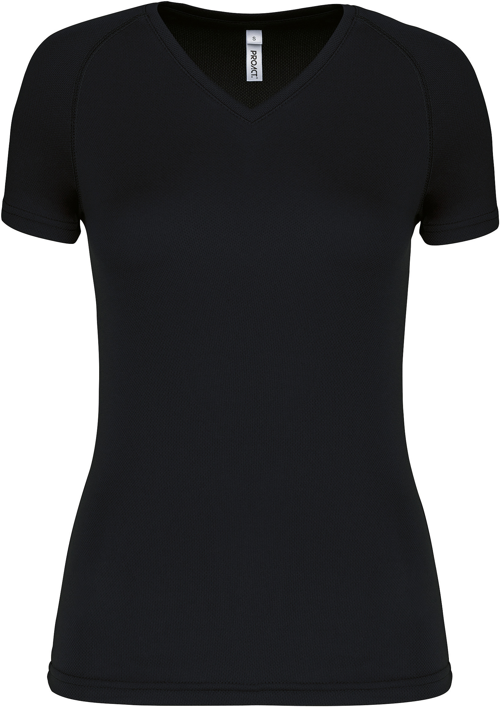 Dámské sportovní tričko s výstřihem do V PA477 Barva: černá, Velikost: XL