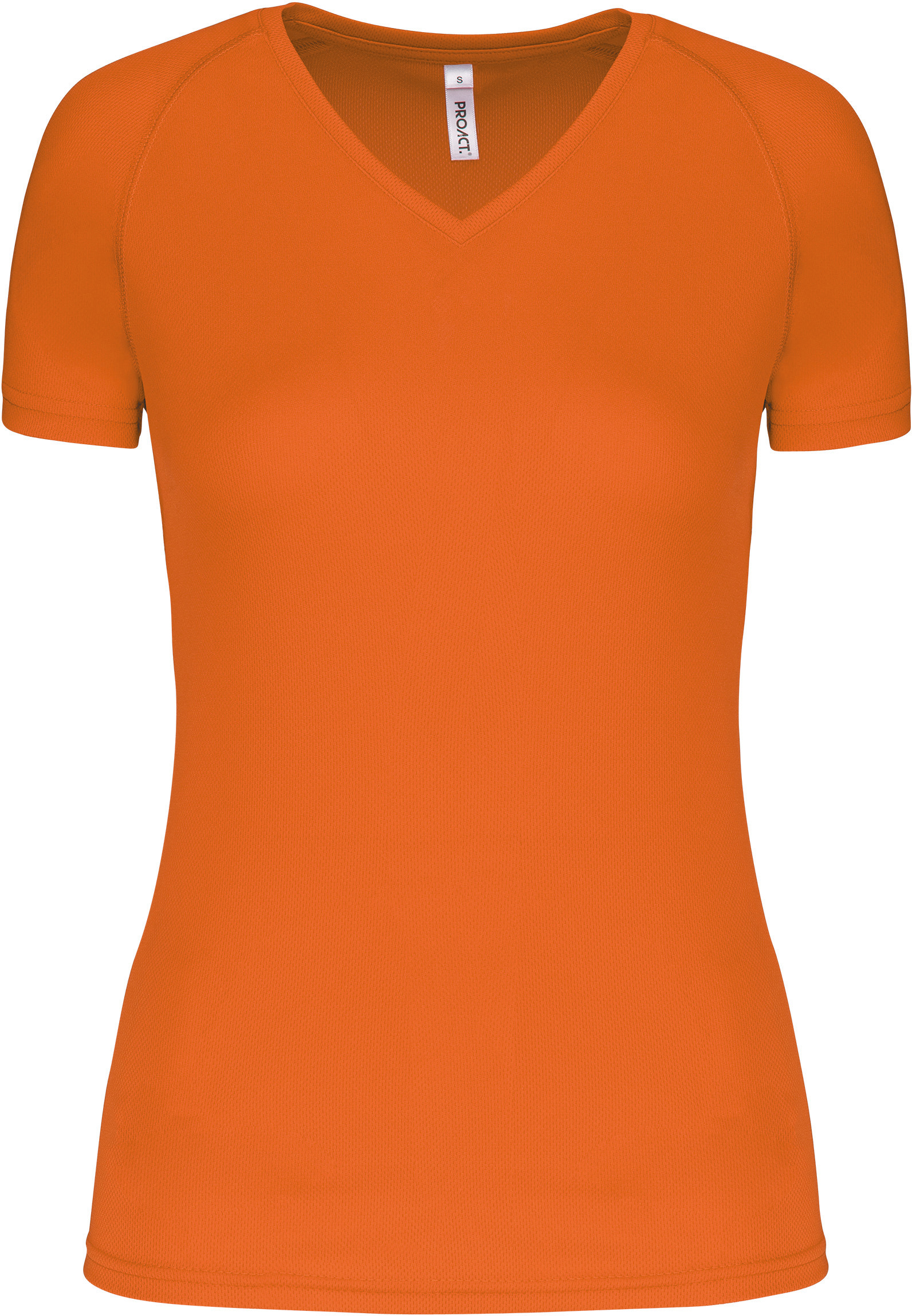 Dámské sportovní tričko s výstřihem do V PA477 Barva: neon orange, Velikost: XL