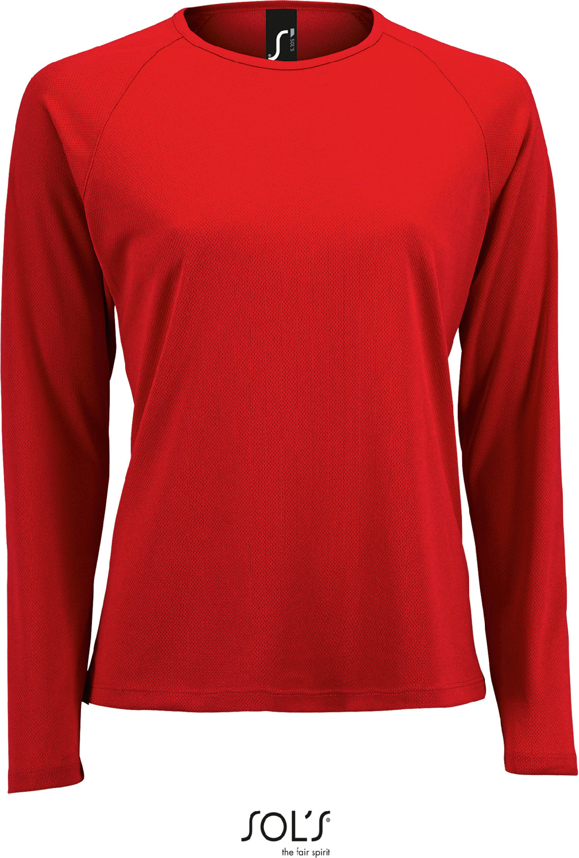 Dámské sportovní tričko Sporty LSL Women Barva: červená, Velikost: XS