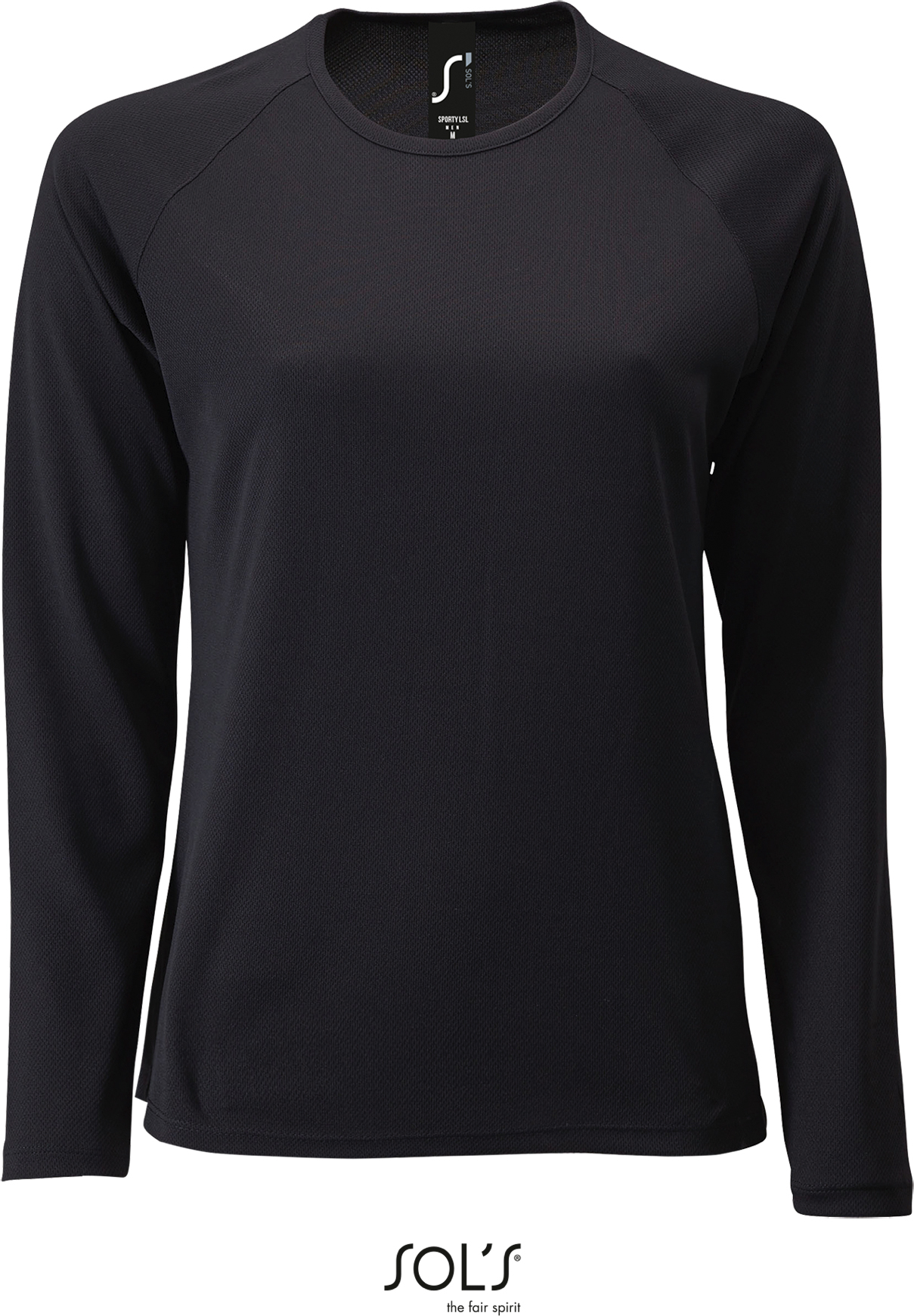 Dámské sportovní tričko Sporty LSL Women Barva: černá, Velikost: 2XL