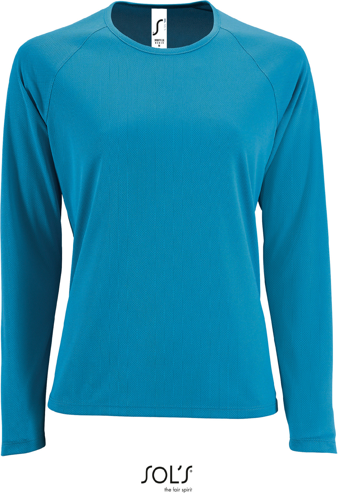 Dámské sportovní tričko Sporty LSL Women Barva: azurově modrá, Velikost: XL