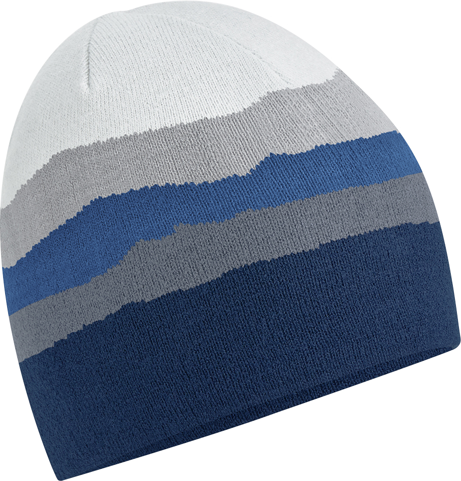 Pletená čepice "Mountain Peaks" B394R Barva: námořní modrá, Velikost: uni