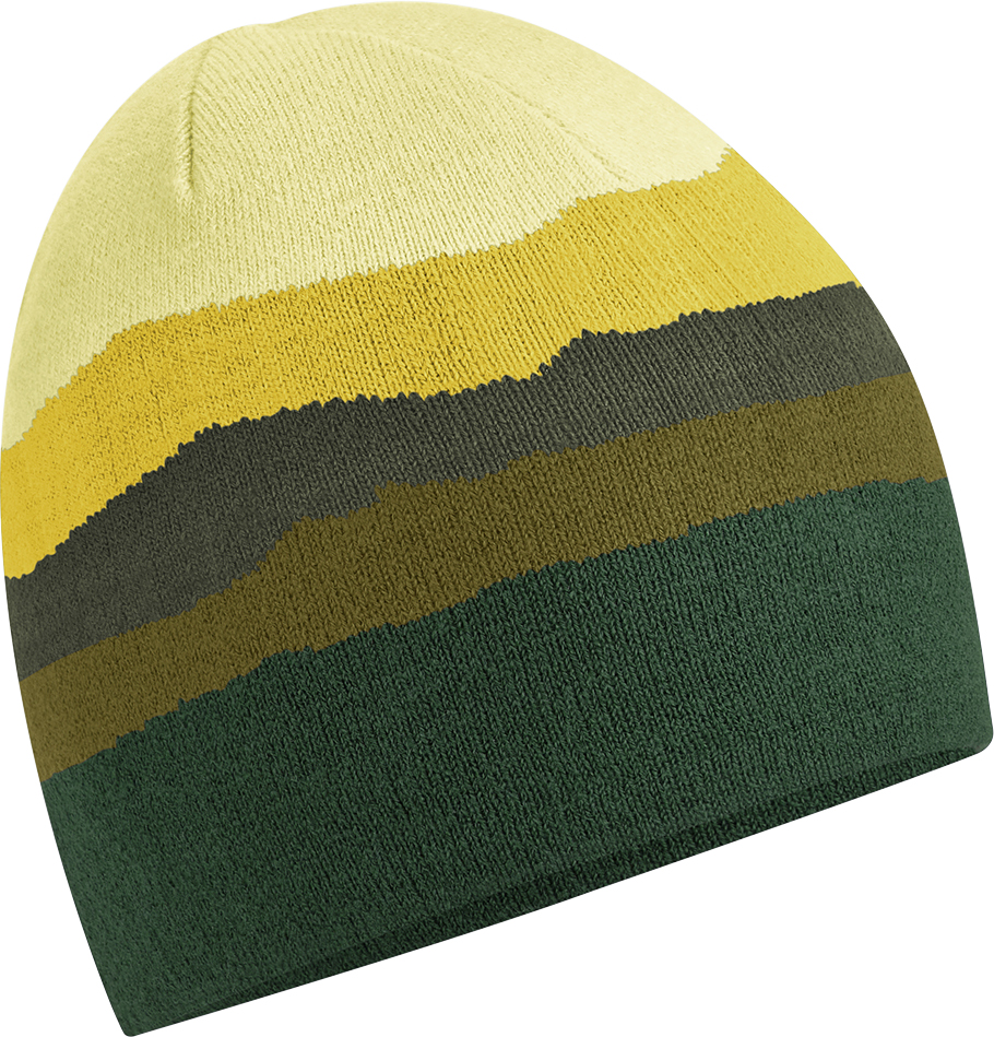 Pletená čepice "Mountain Peaks" B394R Barva: lahvově zelená, Velikost: uni