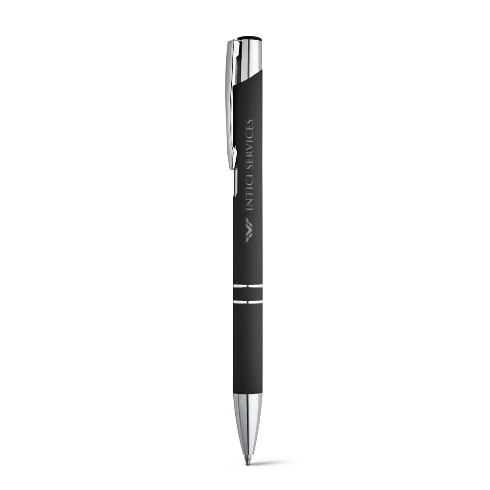 Hliníkové kuličkové pero BETA SOFT Barva: černá