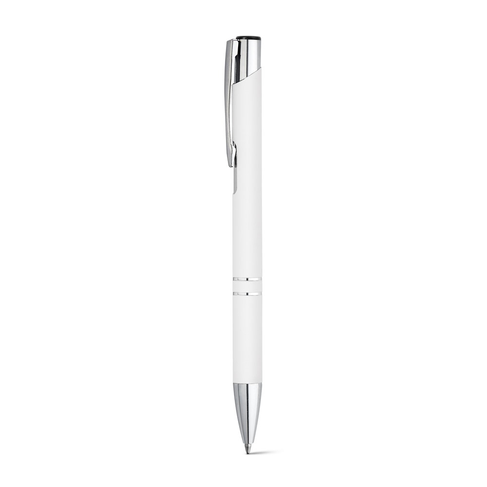Hliníkové kuličkové pero BETA SOFT Barva: bílá