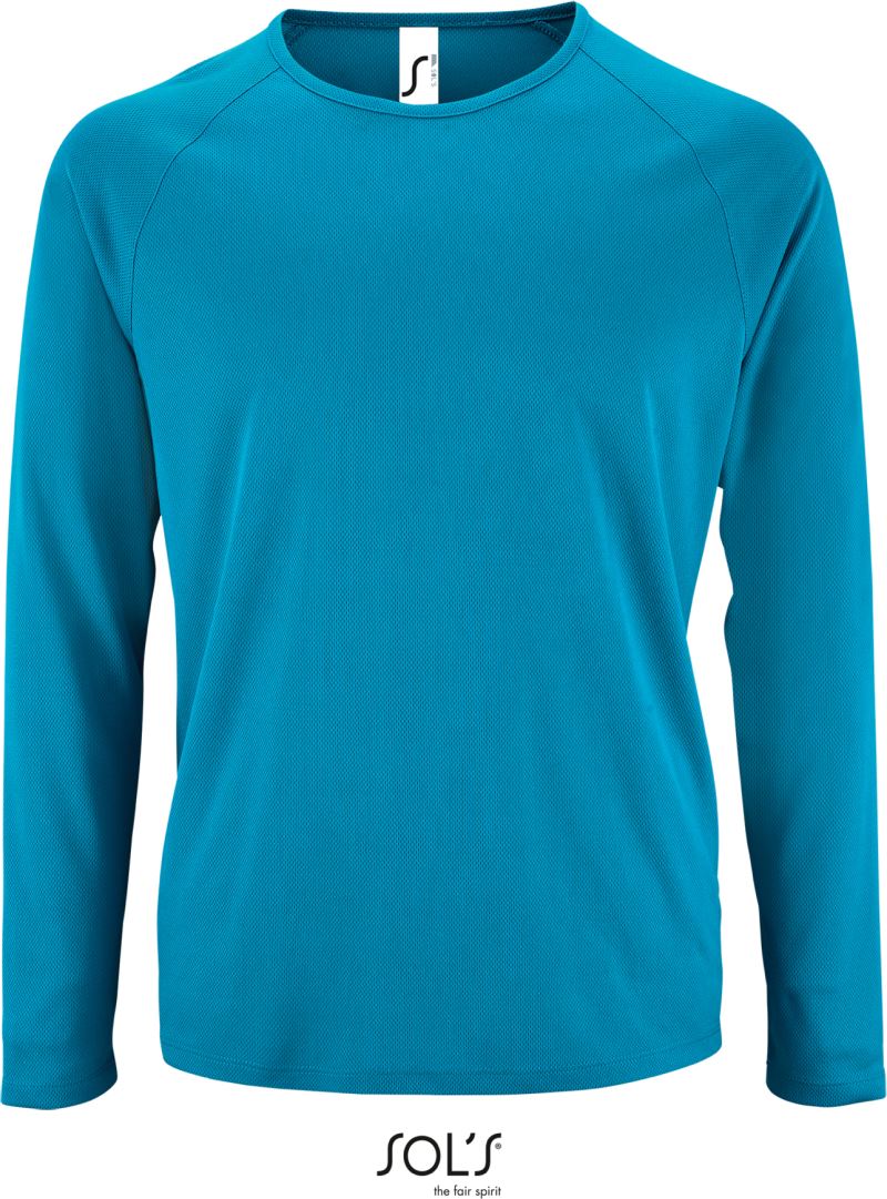 Pánské sportovní tričko Sporty LSL Men Barva: azurově modrá, Velikost: XL