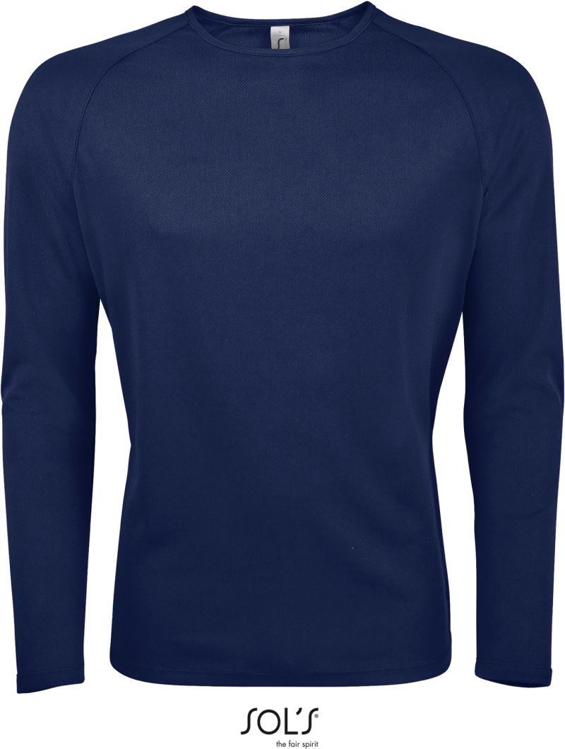 Pánské sportovní tričko Sporty LSL Men Barva: námořní modrá, Velikost: M