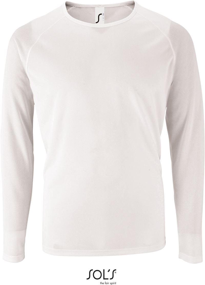 Pánské sportovní tričko Sporty LSL Men Barva: bílá, Velikost: XL